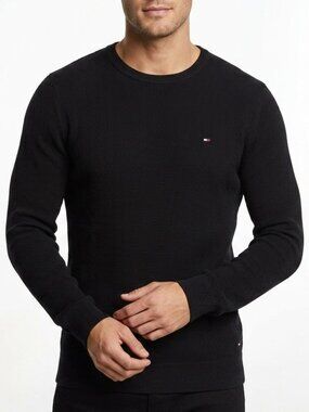 Tommy Hilfiger Men's Black Long Sleeve Shirt